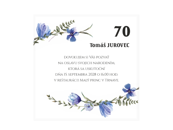 Pozvánky na 70 tku | PAMAS